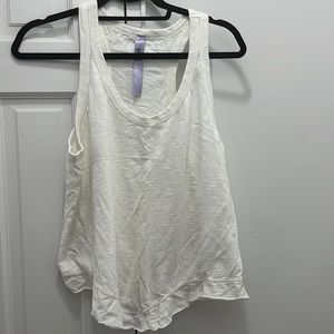Wilt white peplum tank large
